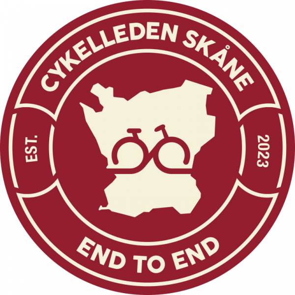 Runder Aufn&auml;her, roter, Cykelleden Sk&aring;ne End to end