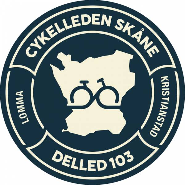 Rundes Aufn&auml;herm, dunkelblau, Cykelleden Sk&aring;ne delled 101