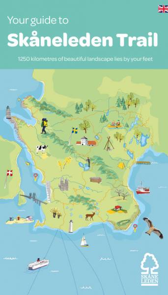 Eine faltbare Inspirationsmappe f&uuml;r den Sk&aring;neleden-Wanderweg